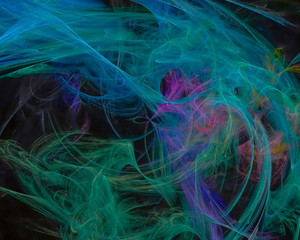 Fototapeta premium abstract digital fractal magic design
