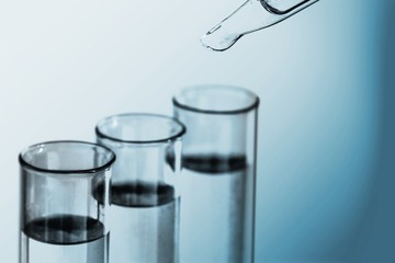 Science laboratory test tubes , laboratory equipment