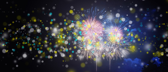 Wunderschönes Feuerwerk