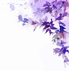 Plakat Watercolor tree branches