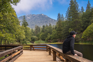 young man on the bridge
