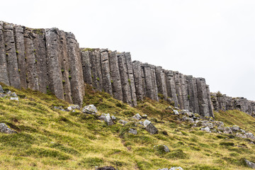 Impressive basalt rock formations on Snaefellsnes, Iceland