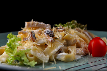 Lasagnette with Chicken and Mushrooms