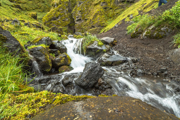 River in typical icelandic landscape on Snaefellnes, Iceland