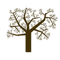 tree design. branched tree icon.