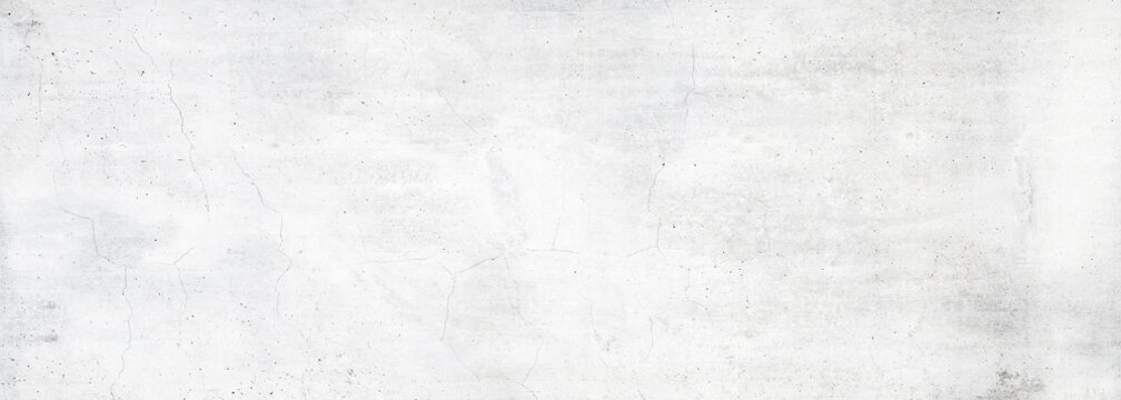Texture of old white concrete wall for background