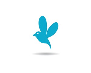 Hummingbird logo template vector icon