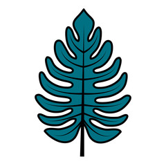Fototapeta na wymiar tropical leaf design