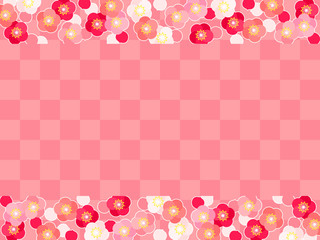 桃色の梅の背景