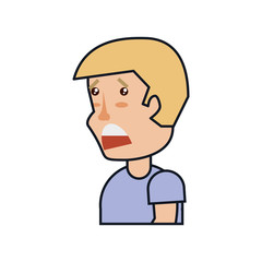 young man sad avatar character