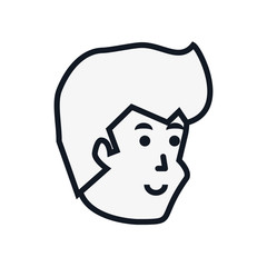 head of young man avatar character