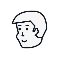 head of young man avatar character