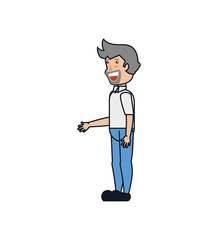man with beard avatar character