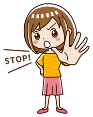 ダメ！ストップ！女性