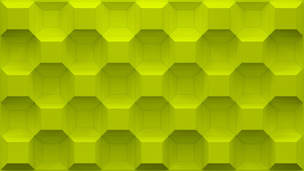 Polygon background with contrast outlines 3d rendering