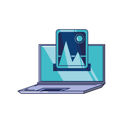 laptop computer with format image