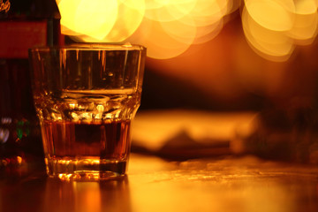 Glass of scotch whiskey