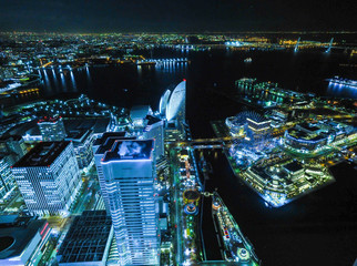 横浜　みなとみらい　夜景