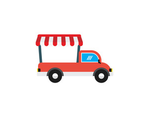 simple mobile shop illustration