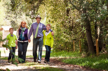 Family walking