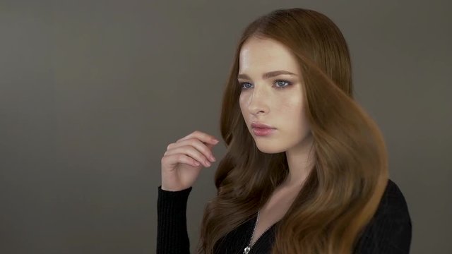 Cute young model poses for the camera