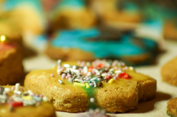 delicious colorful christmas cookies