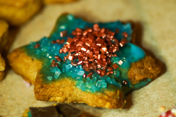 delicious colorful christmas cookies