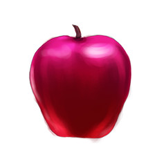 red apple