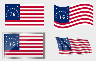 Flag of the US 13 Stars Bennington