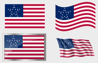 Flag of the US 20 Stars version 2