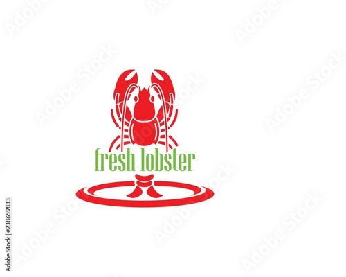 lobster illustration design template