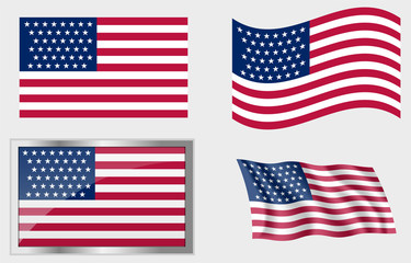 Flag of the US 43 Stars