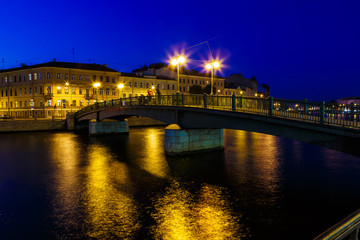 charles bridge at night