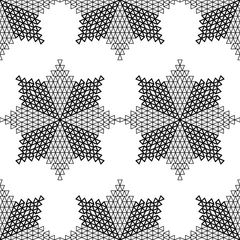 Rolgordijnen Seamless vector background. Stars from triangles. Polygons. Mosaic texture. Can be used for wallpaper, textile, invitation card, wrapping, web page background. © lazininamarina