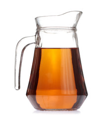 jug of tea isolated on a white background