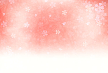 桜　春　年賀状　背景 