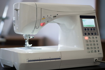 Modern electronic sewing machines, sewing courses in the office