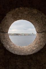 View of St. Petersburg from the observation tower of the Peter and Paul Fortress