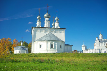 Autumn landscape in the city of Suzdal.