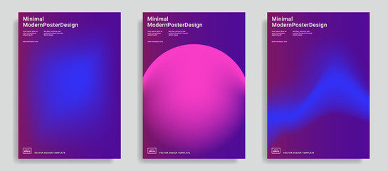 design templates with vibrant gradient shapes