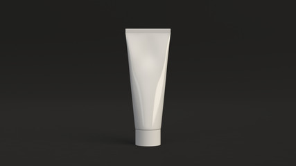 Blank white tube of toothpaste, cream or gel - 238677470