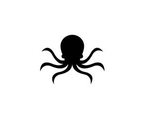 Octopus. Logo. Vector illustration