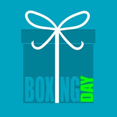 Boxing Day Sale Template design, background illustration