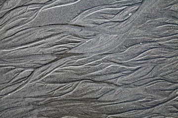Sandlinien am Strand
