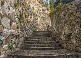 Stone Staircase and Wall, Porto, Portugal