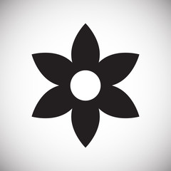 Spring flower icon on white background for graphic and web design, Modern simple vector sign. Internet concept. Trendy symbol for website design web button or mobile app