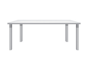 Wooden table isolated illustration on white background
