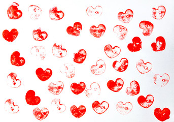 Heart shape background pattern