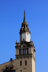 Fototapeta na wymiar building in center of moscow