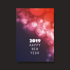 Best Wishes - New Year Flyer, Card or Background Vector Design - 2019 